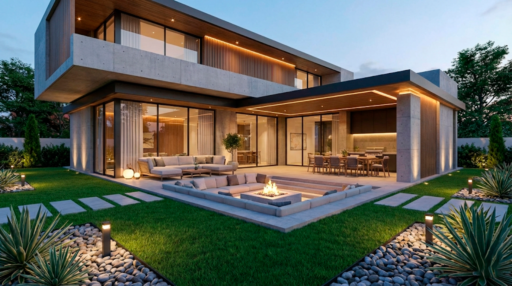 Сучасний благоустрій території: патіо та зона барбекю